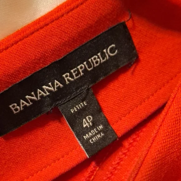 Banana Republic Vibrant Red Short Sleeve Dress 4P 🩵🩵🩵🩵 - Picture 2 of 11